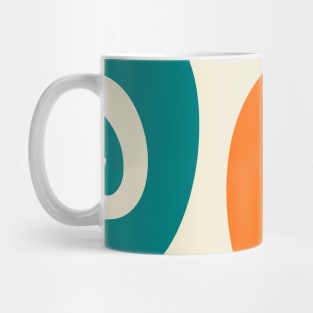 Vintage retro spirals colors posterart 60s style Mug